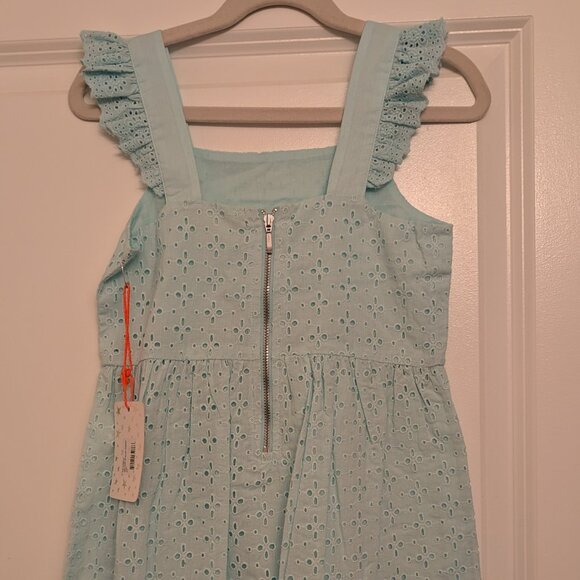NWT - EGG New York Girls Melody Eyelet Dress in Aqua - Size 7Y - Timeless - Picture 2 of 7